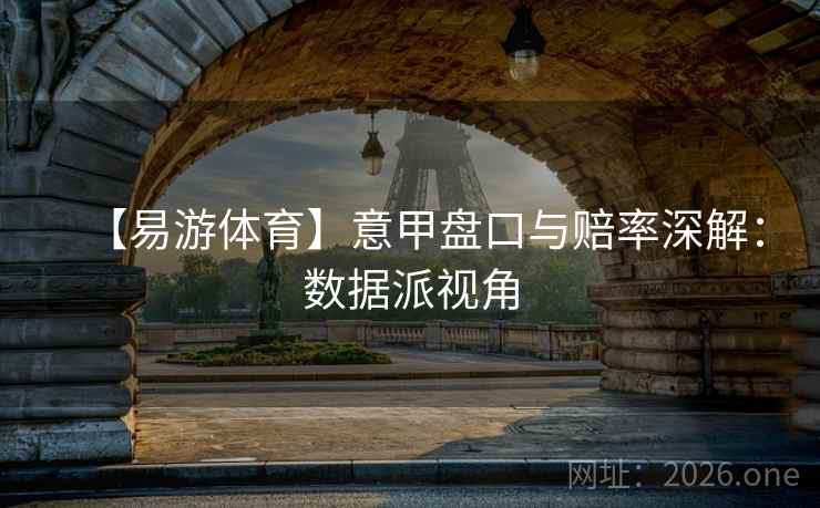 【易游体育】意甲盘口与赔率深解:数据派视角  第1张 【易游体育】意甲盘口与赔率深解:数据派视角  第1张