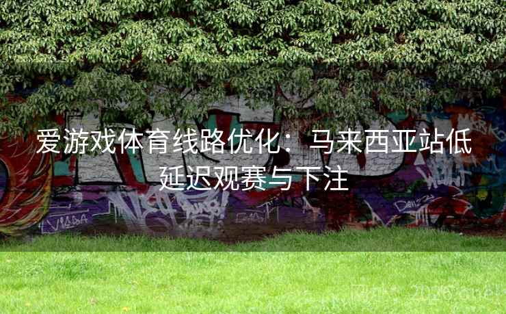 爱游戏体育线路优化:马来西亚站低延迟观赛与下注  第2张 爱游戏体育线路优化:马来西亚站低延迟观赛与下注  第2张