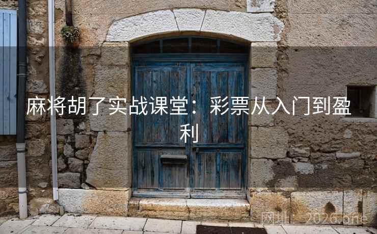 麻将胡了实战课堂:彩票从入门到盈利  第2张 麻将胡了实战课堂:彩票从入门到盈利  第2张