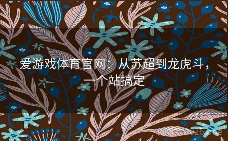爱游戏体育官网:从苏超到龙虎斗,一个站搞定  第1张 爱游戏体育官网:从苏超到龙虎斗,一个站搞定  第1张
